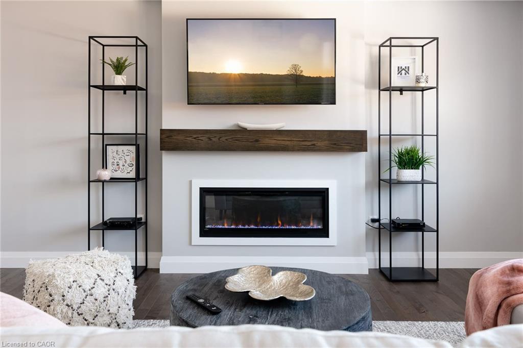 222 Bridge Crescent, Minto, ON - Indoor Photo Showing Living Room With Fireplace