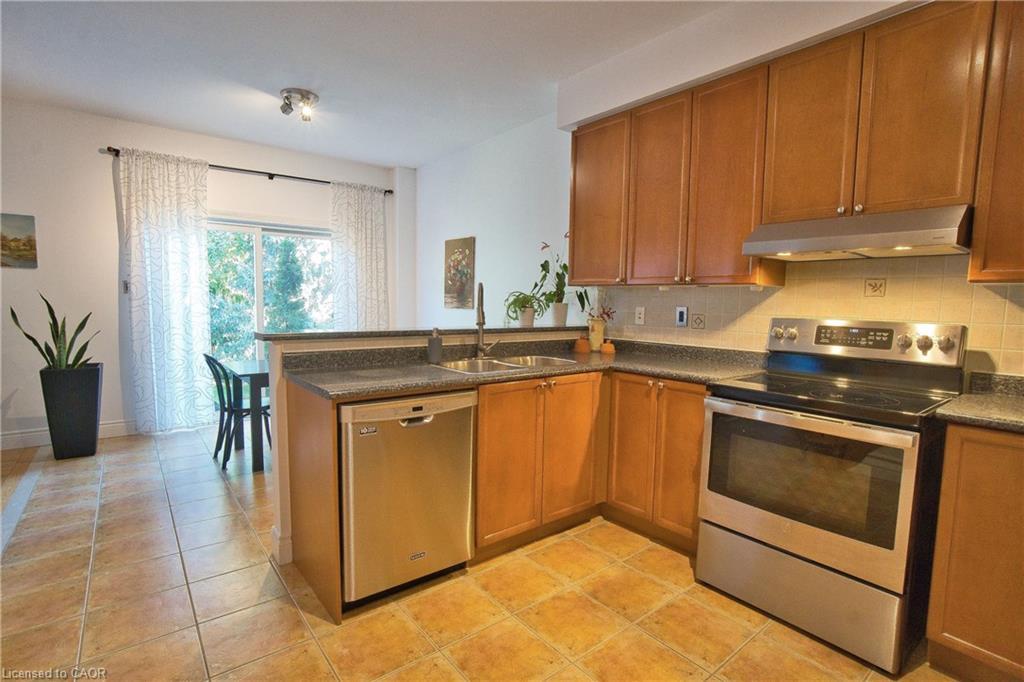 491 Pettit Trail, Milton, ON - Indoor Photo Showing Kitchen With Double Sink