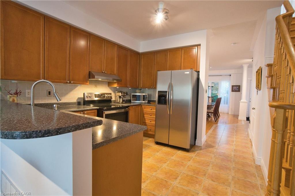 491 Pettit Trail, Milton, ON - Indoor Photo Showing Kitchen With Double Sink