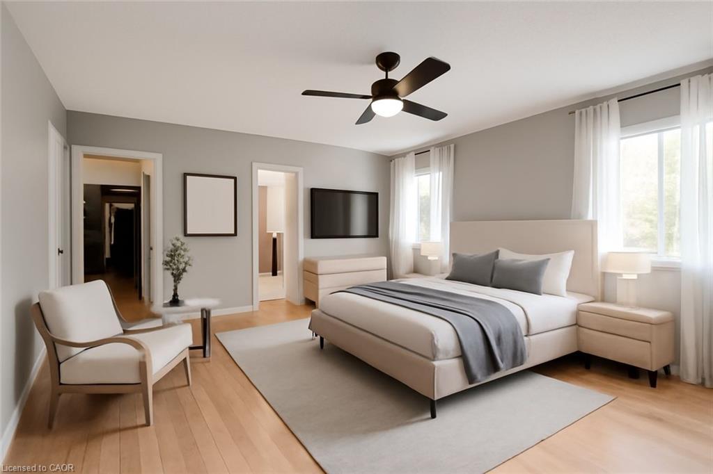 491 Pettit Trail, Milton, ON - Indoor Photo Showing Bedroom