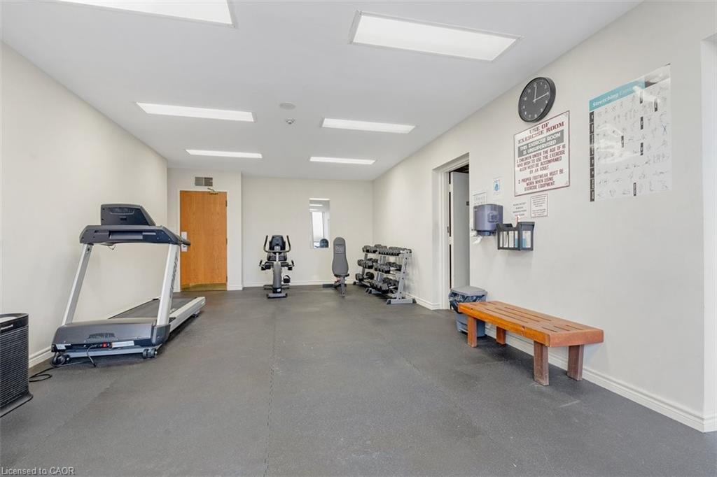 102-67 Caroline Street S, Hamilton, ON - Indoor Photo Showing Gym Room