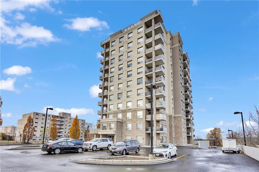 502-223 Erb Street W, Waterloo, ON - Outdoor With Balcony With Facade