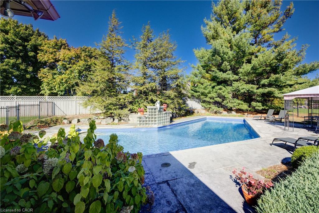 592 Manorwood Court, Waterloo, ON - Outdoor With In Ground Pool With Backyard