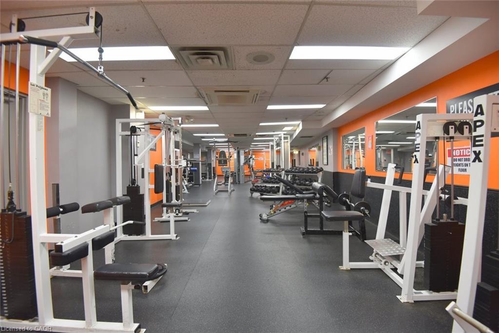 802-627 The West Mall Drive, Toronto, ON - Indoor Photo Showing Gym Room
