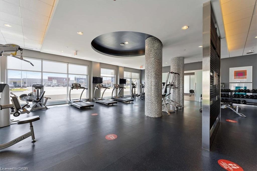 1603-55 Speers Road, Oakville, ON - Indoor Photo Showing Gym Room