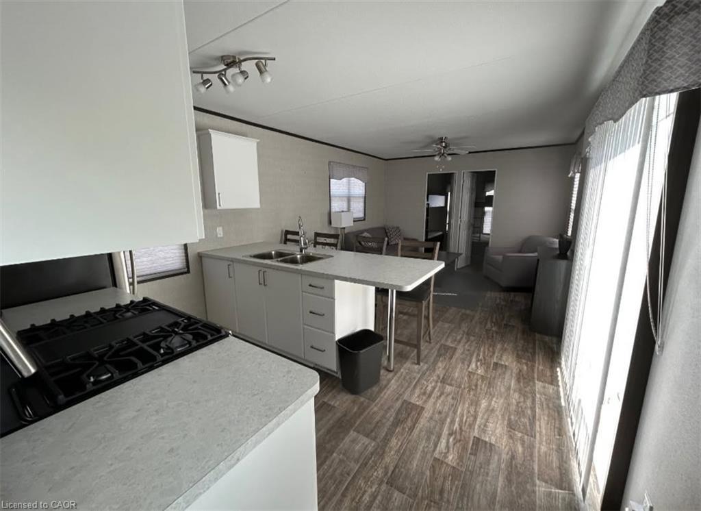 9625 Pike Lake Road, Clifford, ON - Indoor Photo Showing Kitchen With Double Sink