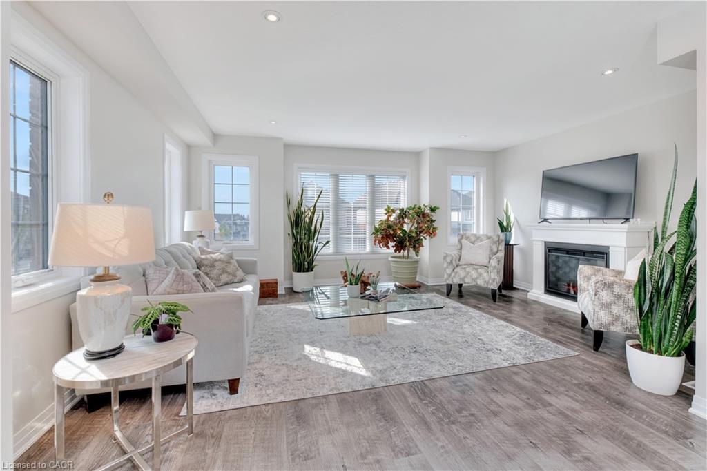 41 Sportsman Hill Street, Kitchener, ON - Indoor Photo Showing Living Room With Fireplace