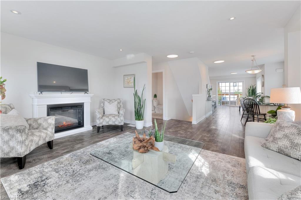 41 Sportsman Hill Street, Kitchener, ON - Indoor Photo Showing Living Room With Fireplace