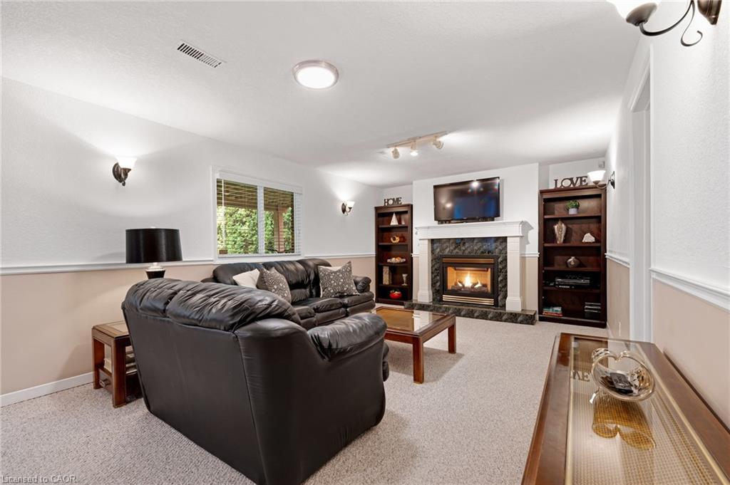 228 Michener Crescent, Kitchener, ON - Indoor Photo Showing Living Room With Fireplace