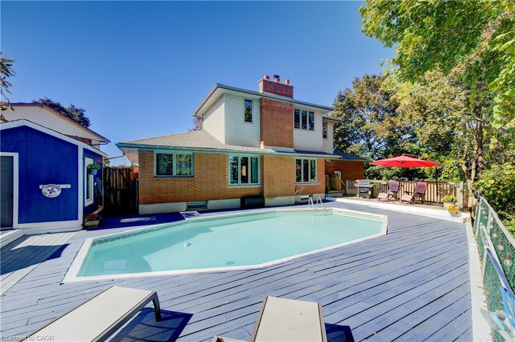26 Esther Avenue, Cambridge, ON - Outdoor With In Ground Pool With Deck Patio Veranda