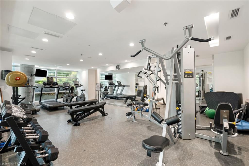 201-81 Navy Wharf Court, Toronto, ON - Indoor Photo Showing Gym Room