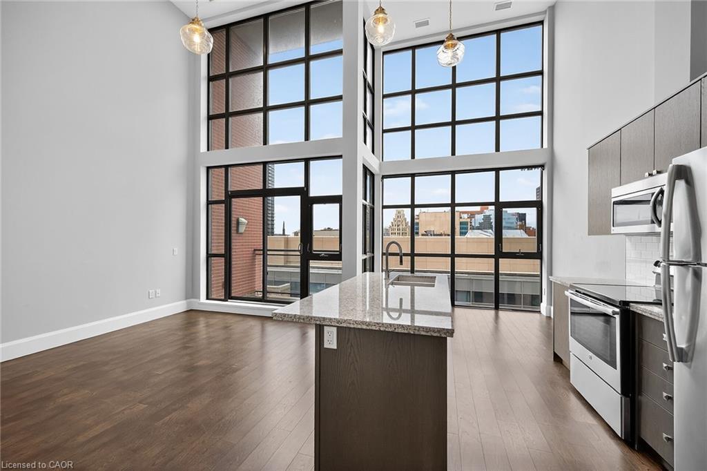 Lph6-112 King Street E, Hamilton, ON - Indoor Photo Showing Kitchen With Upgraded Kitchen