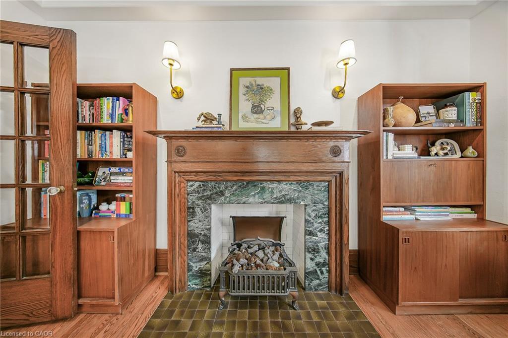60 Heins Avenue, Kitchener, ON - Indoor With Fireplace