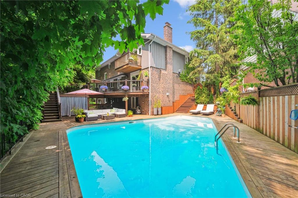 179 Shanley Terrace, Oakville, ON - Outdoor With In Ground Pool With Deck Patio Veranda With Backyard