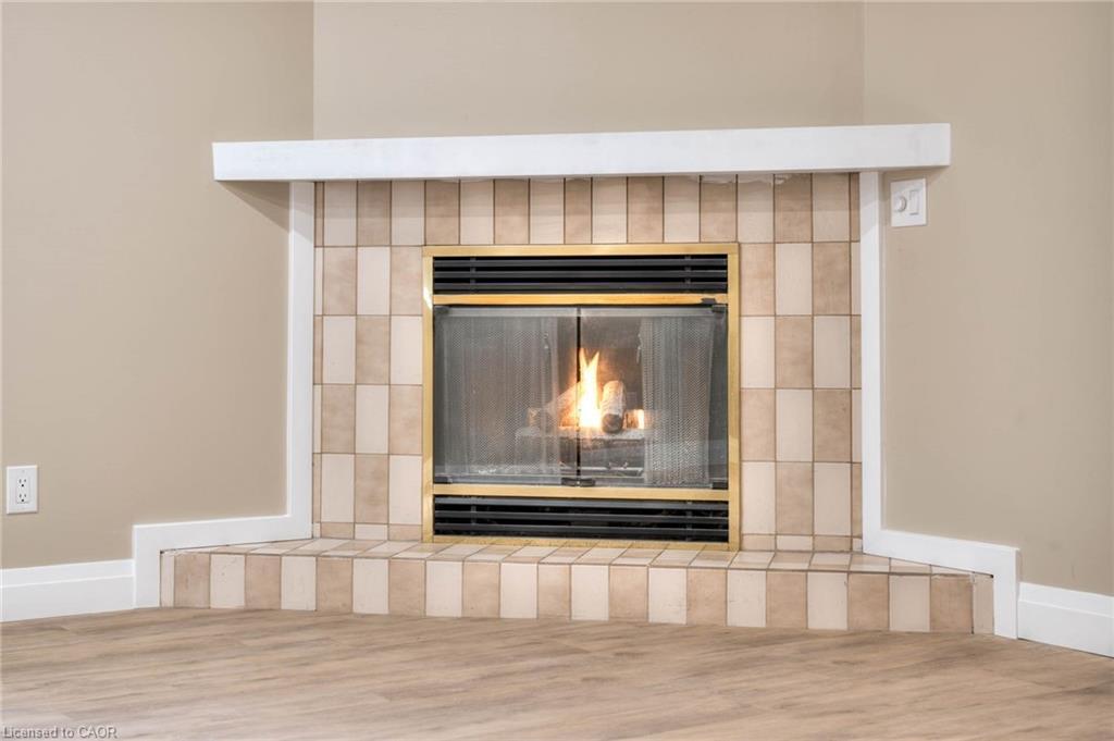 Lower-170 Wheatfield Crescent, Kitchener, ON - Indoor Photo Showing Living Room With Fireplace