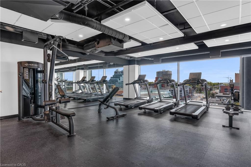 307-60 Frederick Street, Kitchener, ON - Indoor Photo Showing Gym Room