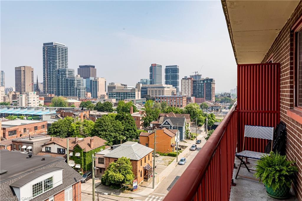 902-141 Catharine Street S, Hamilton, ON - Outdoor With Balcony With View