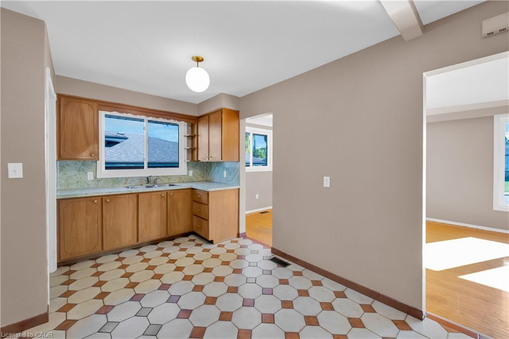 112 Purdy Crescent, Hamilton, ON - Indoor Photo Showing Kitchen With Double Sink