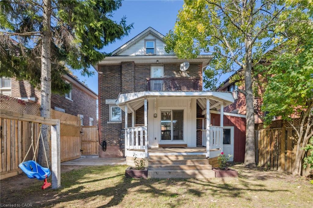 405 Wellington Street N, Kitchener, ON - Outdoor With Deck Patio Veranda With Facade