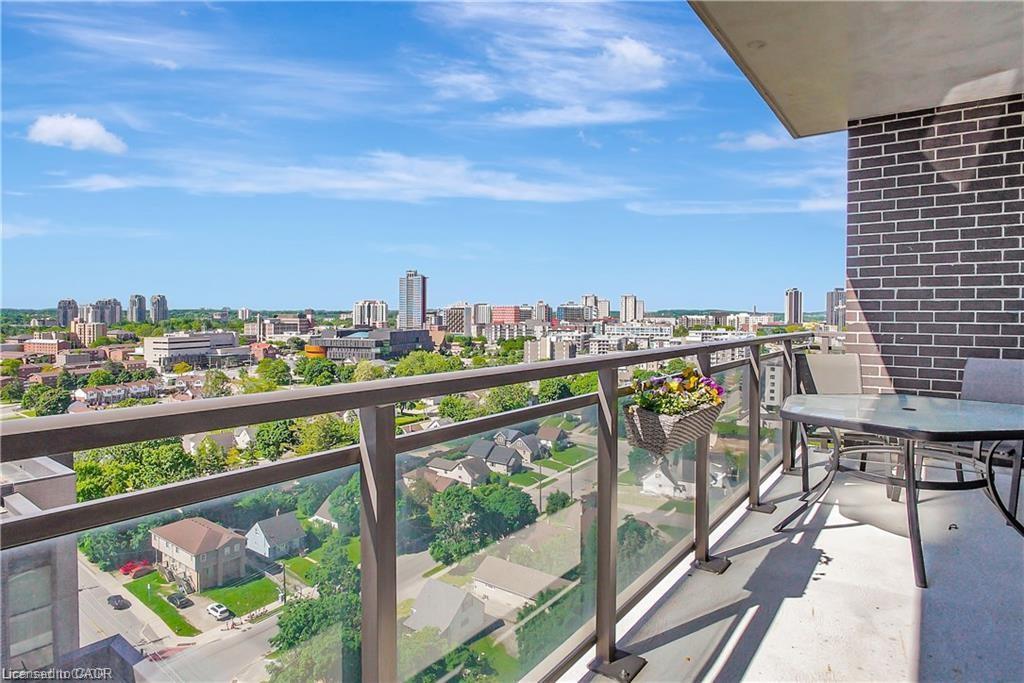 1501-318 Spruce Street, Waterloo, ON - Outdoor With Balcony With View