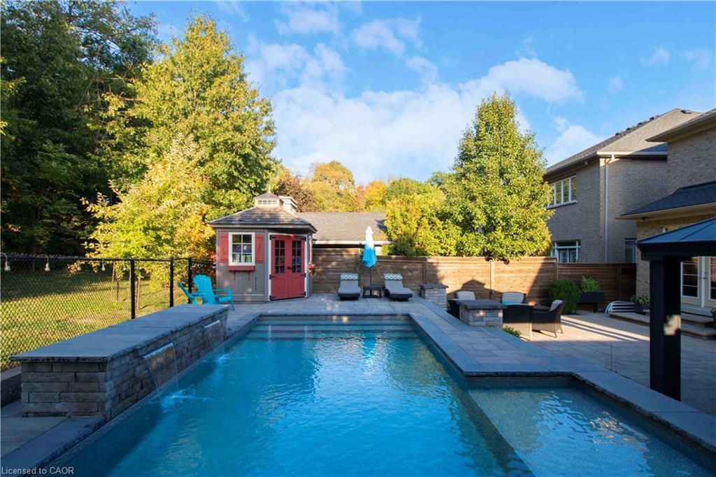 80 Sutherland Crescent, Ancaster, ON - Outdoor With In Ground Pool With Backyard