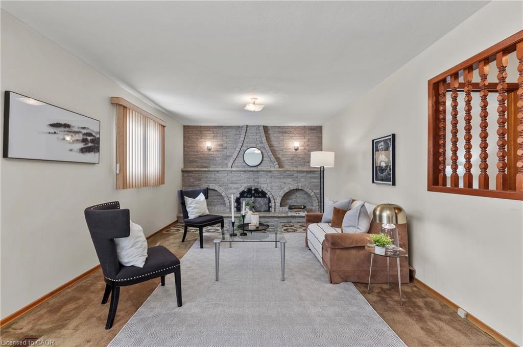 48 Village Drive, Hamilton, ON - Indoor With Fireplace