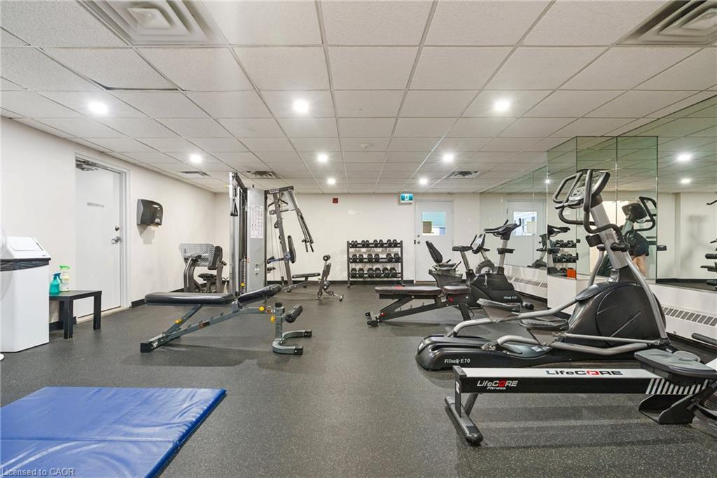 403-120 Duke Street, Hamilton, ON - Indoor Photo Showing Gym Room