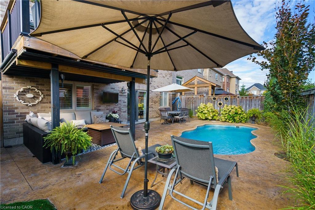 21 Shade Forest Trail, Hamilton, ON - Outdoor With In Ground Pool With Deck Patio Veranda