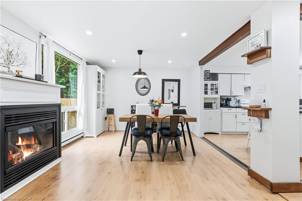 B56-25 Britten Close, Hamilton, ON - Indoor With Fireplace