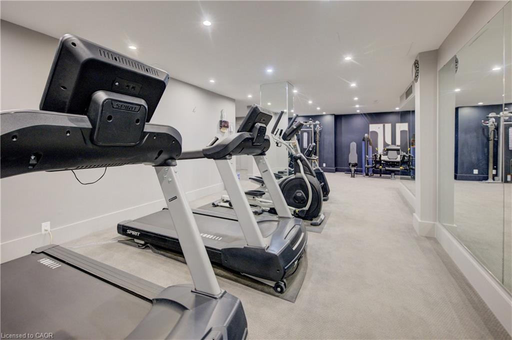 811-55 Green Valley Drive, Kitchener, ON - Indoor Photo Showing Gym Room