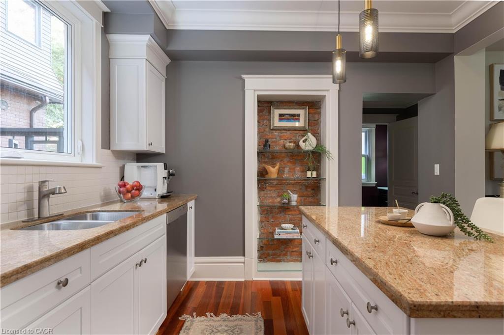 40 Stanley Avenue, Hamilton, ON - Indoor Photo Showing Kitchen With Double Sink