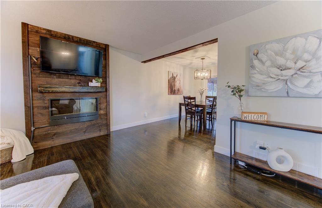 194 Limpert Avenue, Cambridge, ON - Indoor Photo Showing Living Room With Fireplace
