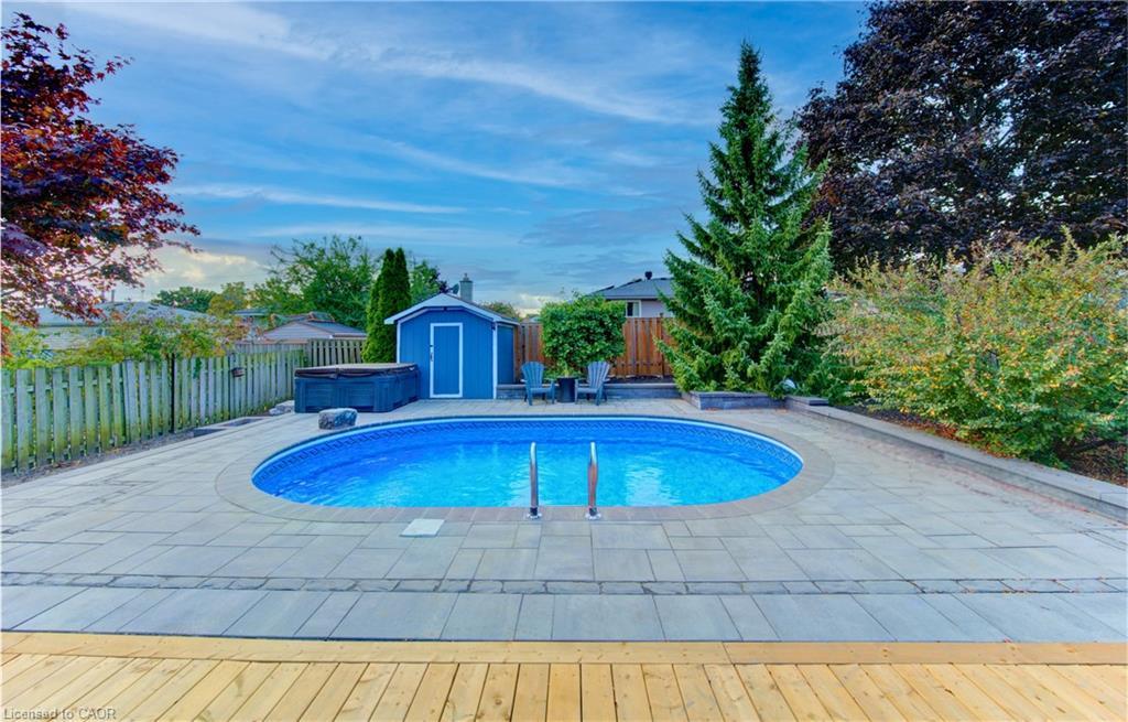 194 Limpert Avenue, Cambridge, ON - Outdoor With In Ground Pool With Backyard
