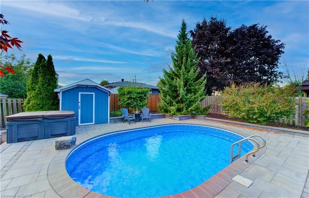 194 Limpert Avenue, Cambridge, ON - Outdoor With In Ground Pool With Backyard