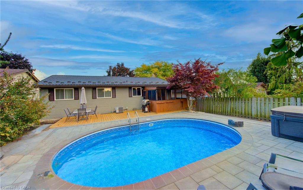 194 Limpert Avenue, Cambridge, ON - Outdoor With In Ground Pool With Backyard