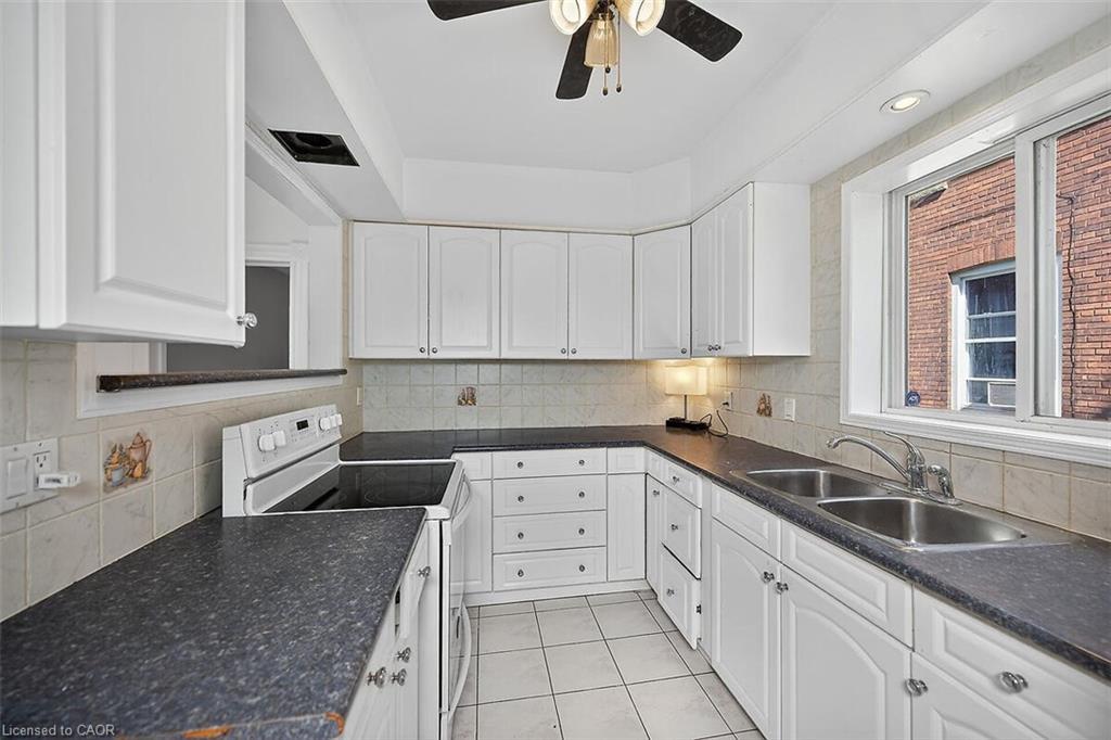 509 Colborne Street, Brantford, ON - Indoor Photo Showing Kitchen With Double Sink