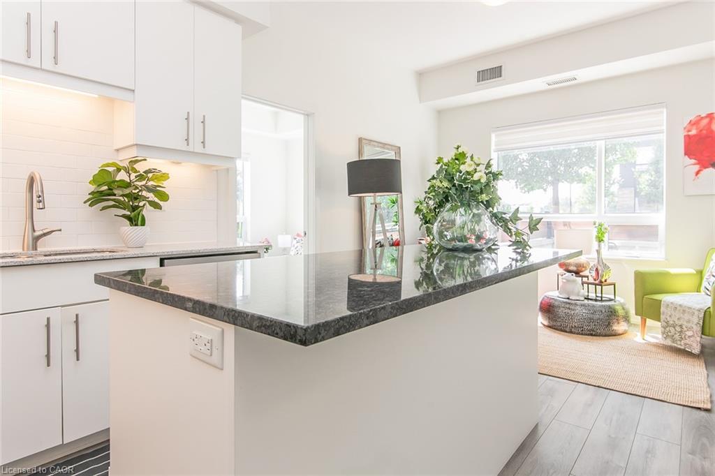 102-251 Northfield Drive E, Waterloo, ON - Indoor Photo Showing Kitchen With Upgraded Kitchen