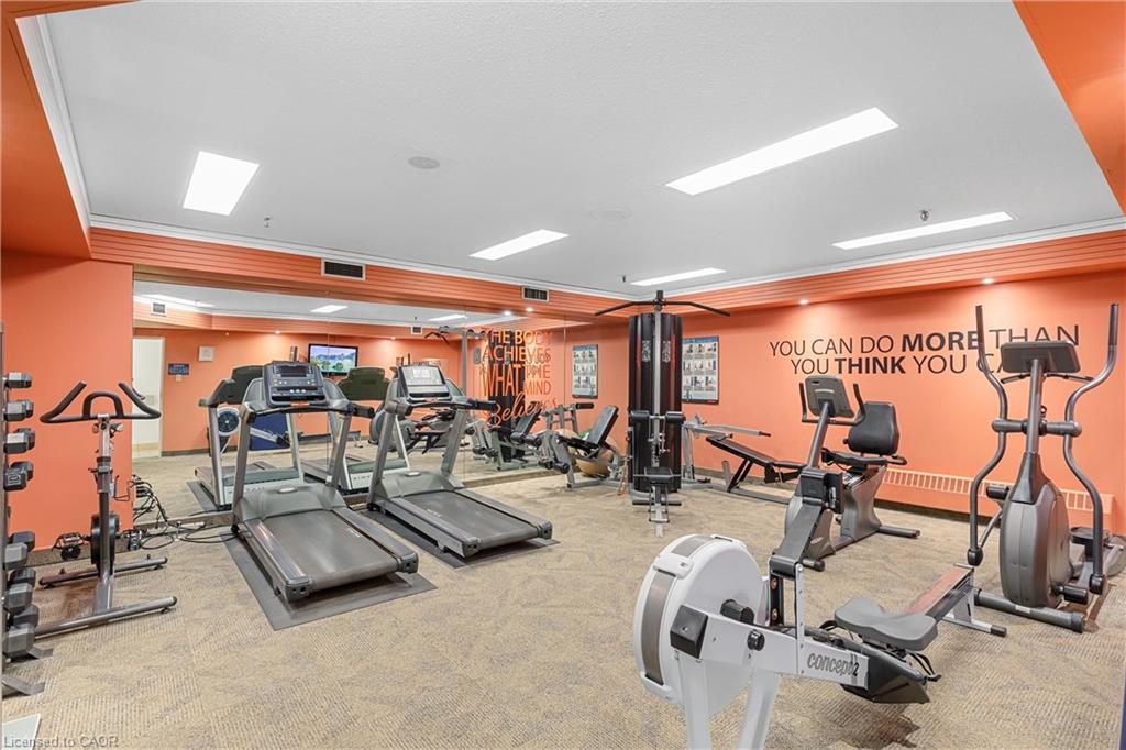 604-2185 Marine Drive, Oakville, ON - Indoor Photo Showing Gym Room