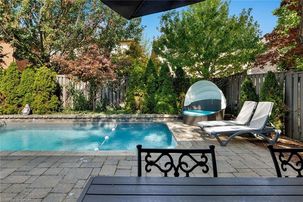 2202 Brookhaven Crescent, Oakville, ON - Outdoor With In Ground Pool With Deck Patio Veranda With Backyard