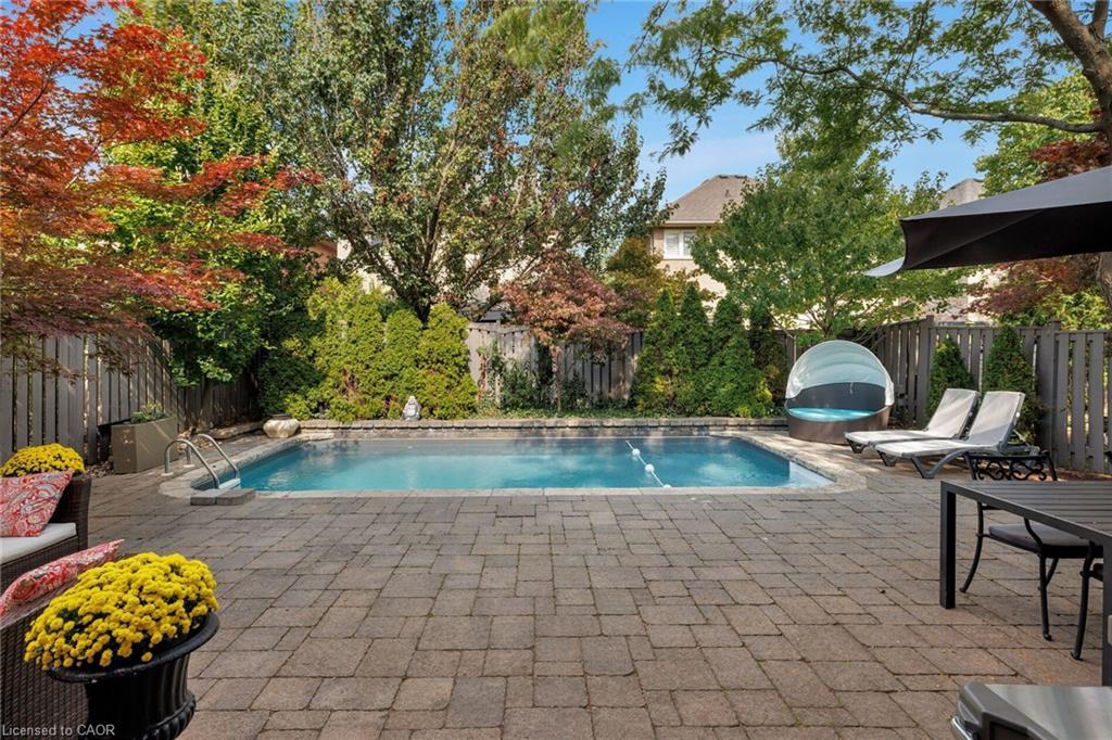 2202 Brookhaven Crescent, Oakville, ON - Outdoor With In Ground Pool With Deck Patio Veranda With Backyard