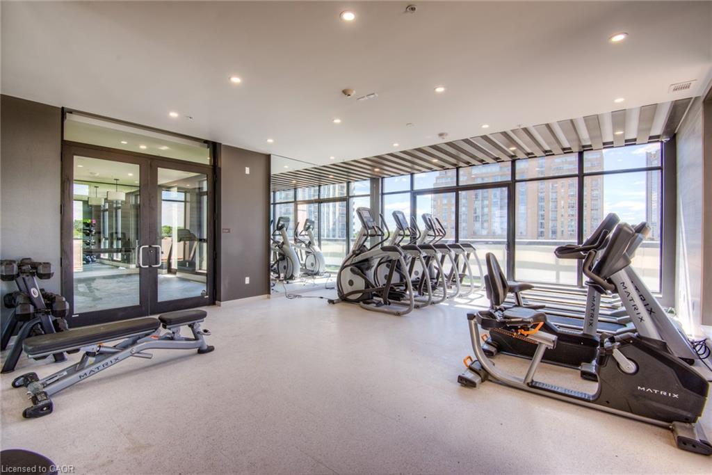 1612-181 King Street S, Waterloo, ON - Indoor Photo Showing Gym Room