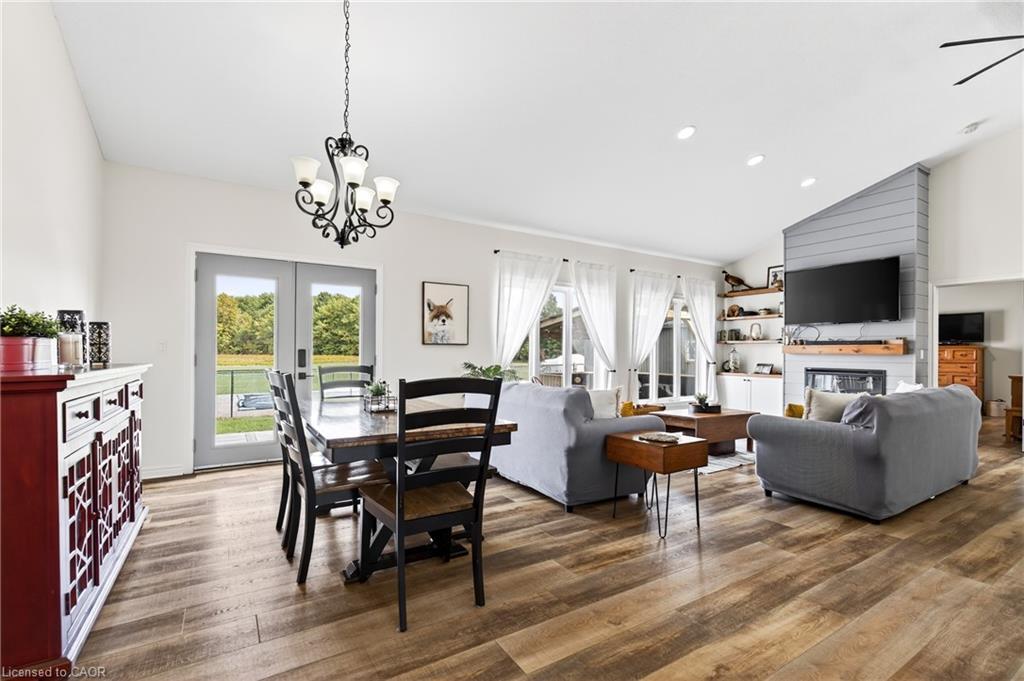 849 River Road, Fenwick, ON - Indoor With Fireplace