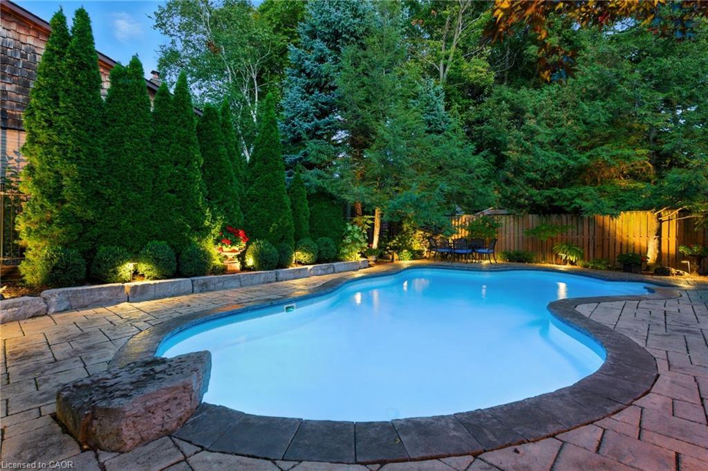 2387 Cavendish Drive, Burlington, ON - Outdoor With In Ground Pool With Deck Patio Veranda With Backyard