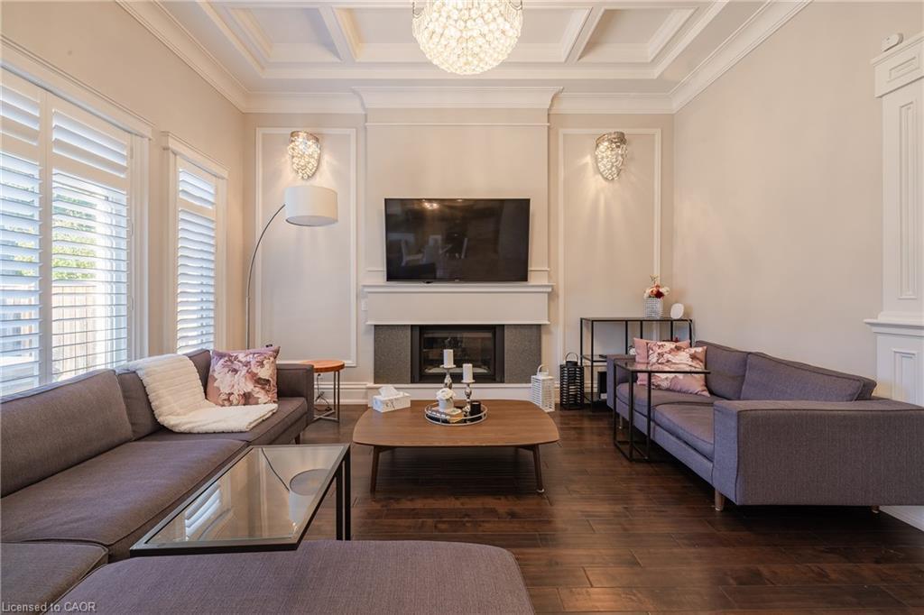 123 Mayfield Drive, Oakville, ON - Indoor Photo Showing Living Room With Fireplace