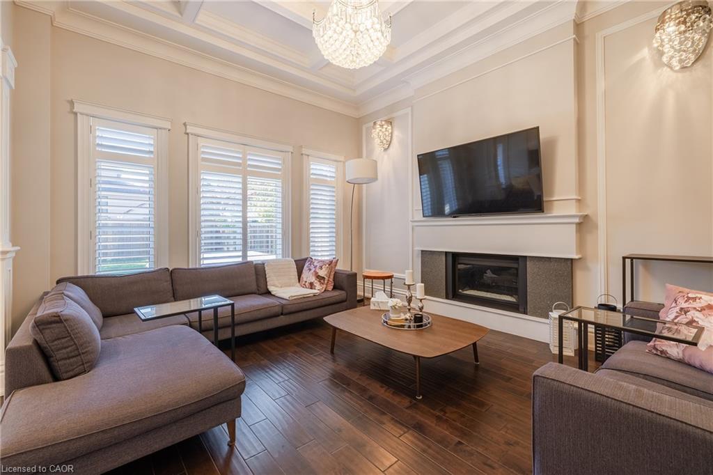 123 Mayfield Drive, Oakville, ON - Indoor Photo Showing Living Room With Fireplace