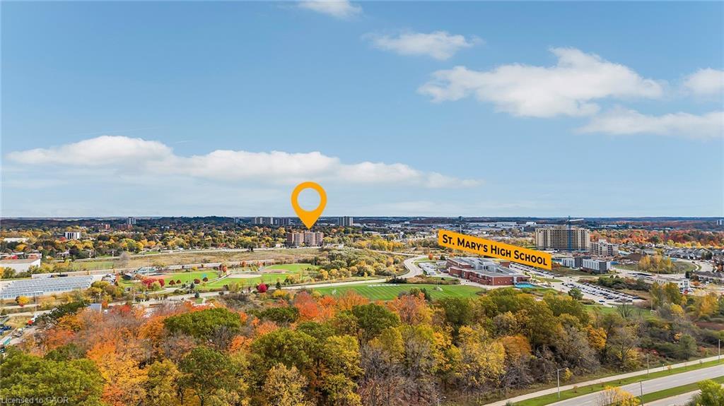 605-1100 Courtland Avenue E, Kitchener, ON - Outdoor With View