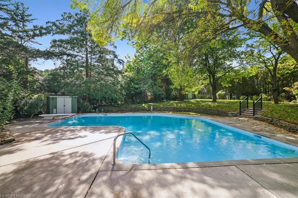 222 Strathcona Drive, Burlington, ON - Outdoor With In Ground Pool With Backyard