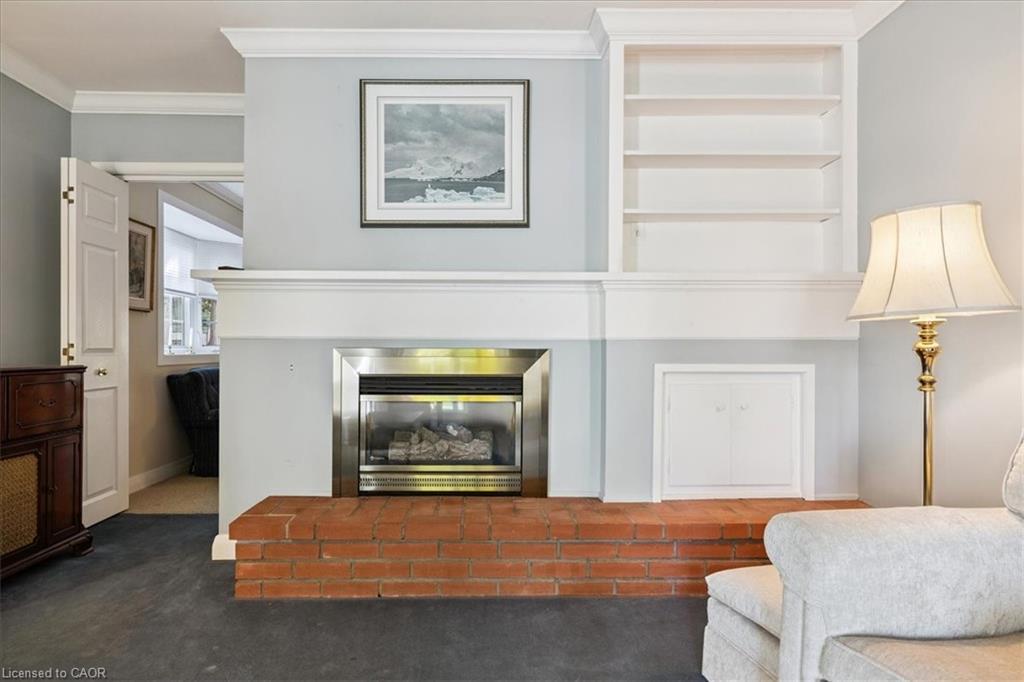 222 Strathcona Drive, Burlington, ON - Indoor Photo Showing Living Room With Fireplace