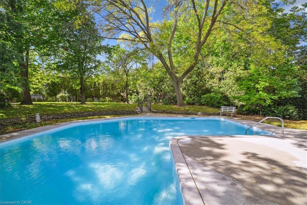 222 Strathcona Drive, Burlington, ON - Outdoor With In Ground Pool With Backyard