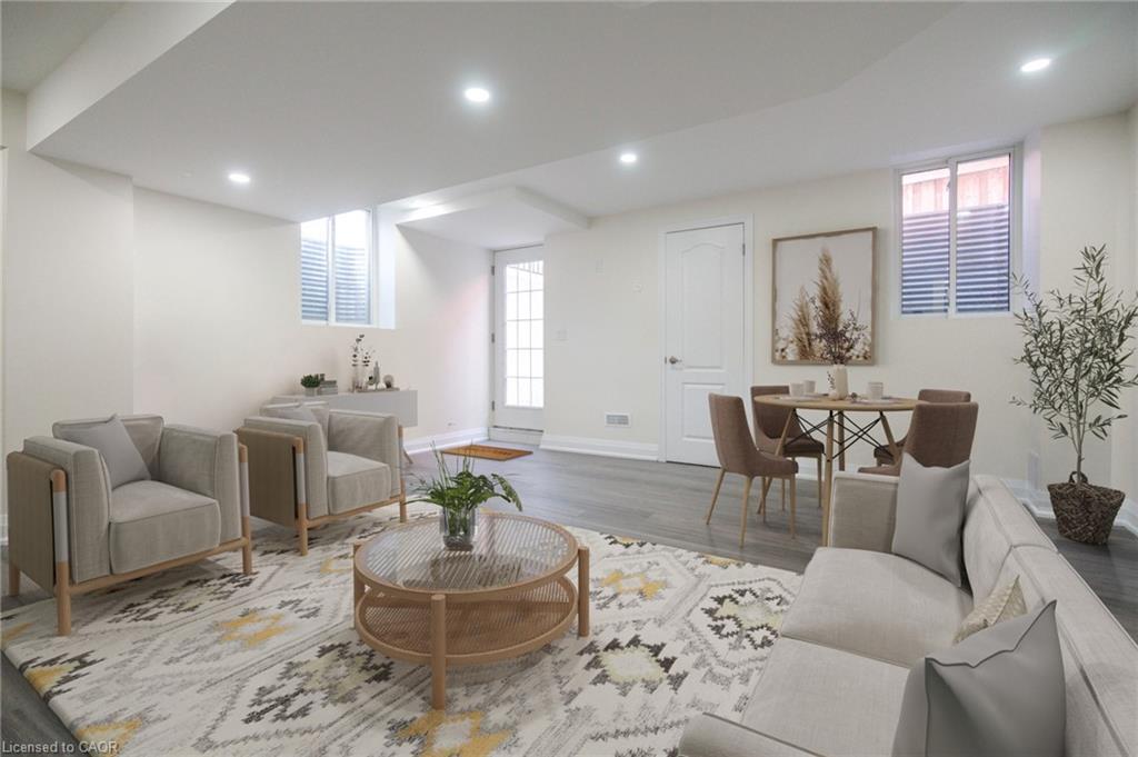 Bsmt-95 Goodwin Crescent, Milton, ON - Indoor Photo Showing Living Room